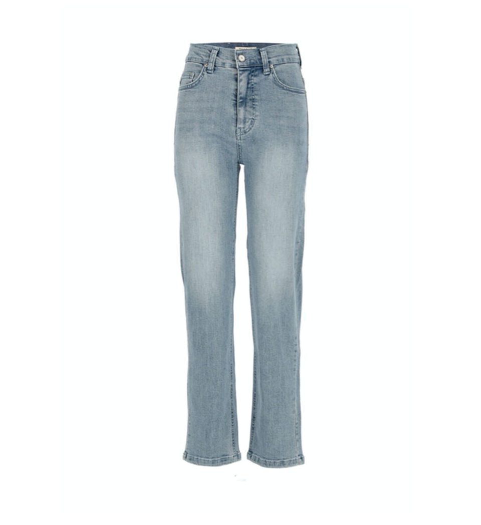 Light Blue Washing Slim Straight-fit Jeans (SPAN)